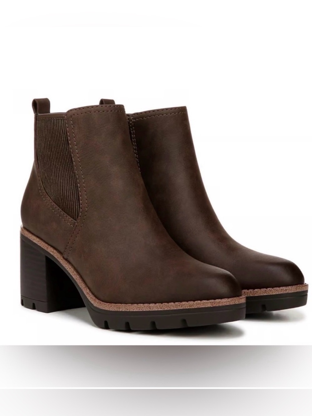 Naturalizer Madalynn Gore Brown Water Repellent Ankle Boots Size 6 Wide $185